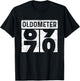 Oldometer Odometer Funny 70th Birthday Present Turning 70 T-Shirt - T-Shirt | Black