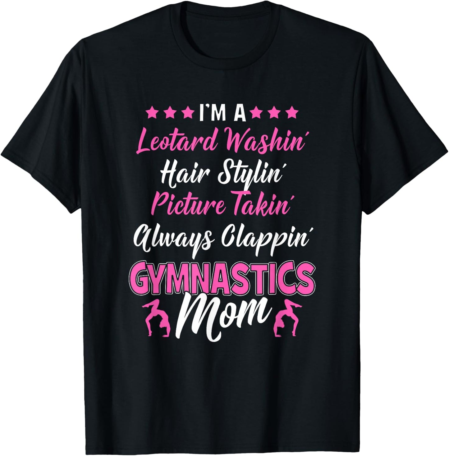 I'm A Gymnastics Mom - Gymnast Supporter Parents Funny Gift T-Shirt - T-Shirt | Black