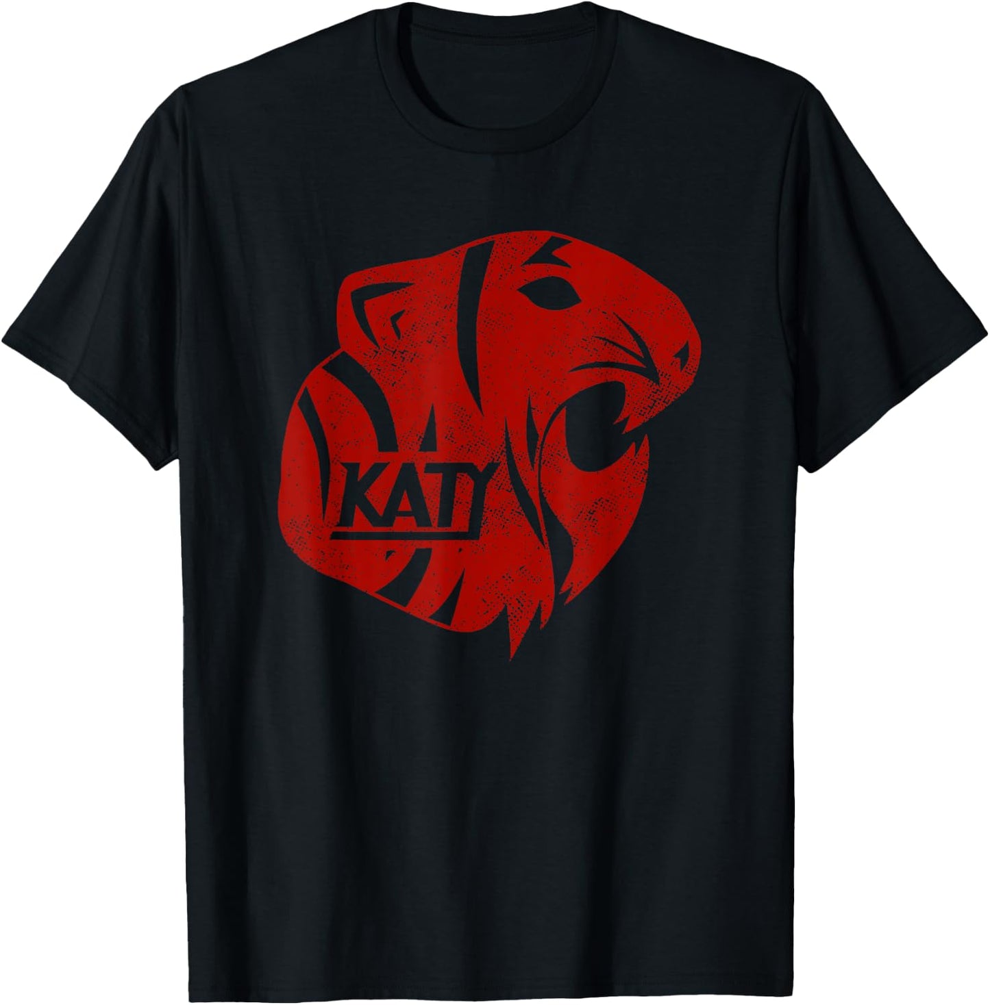 Katy Tigers, Katy, Texas Distressed T-Shirt - T-Shirt | Black