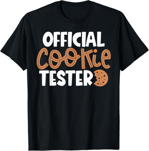 Official Cookie Tester Bakers Kids Toddler Xmas T-Shirt - T-Shirt | Black