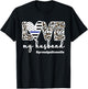 Proud Police Wife Love Cop Wife Blue Line Husband T-Shirt - T-Shirt | Black