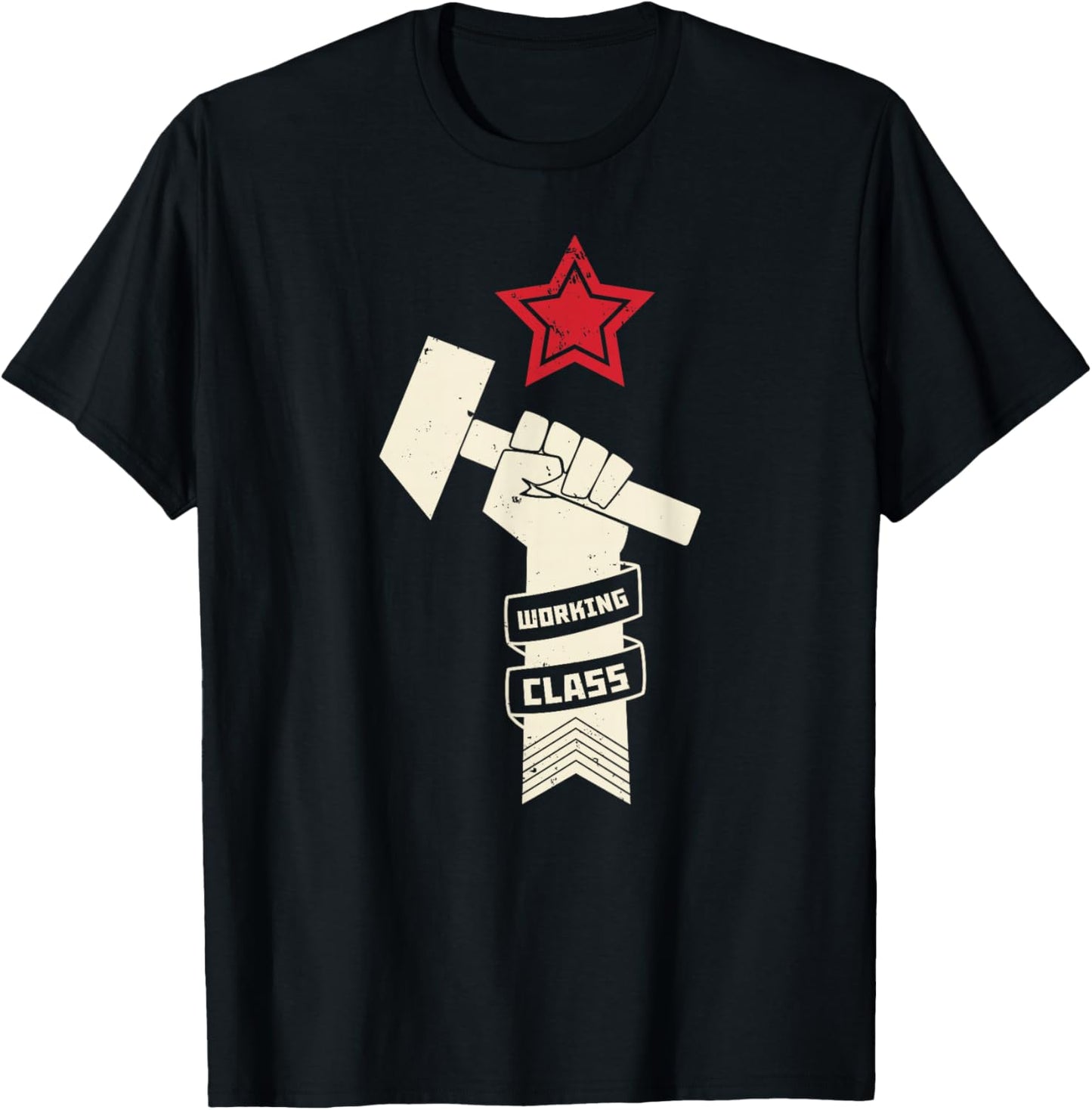 Proletariat Russia USSR Soviet Union CCCP Retro Vintage T-Shirt - T-Shirt | Black