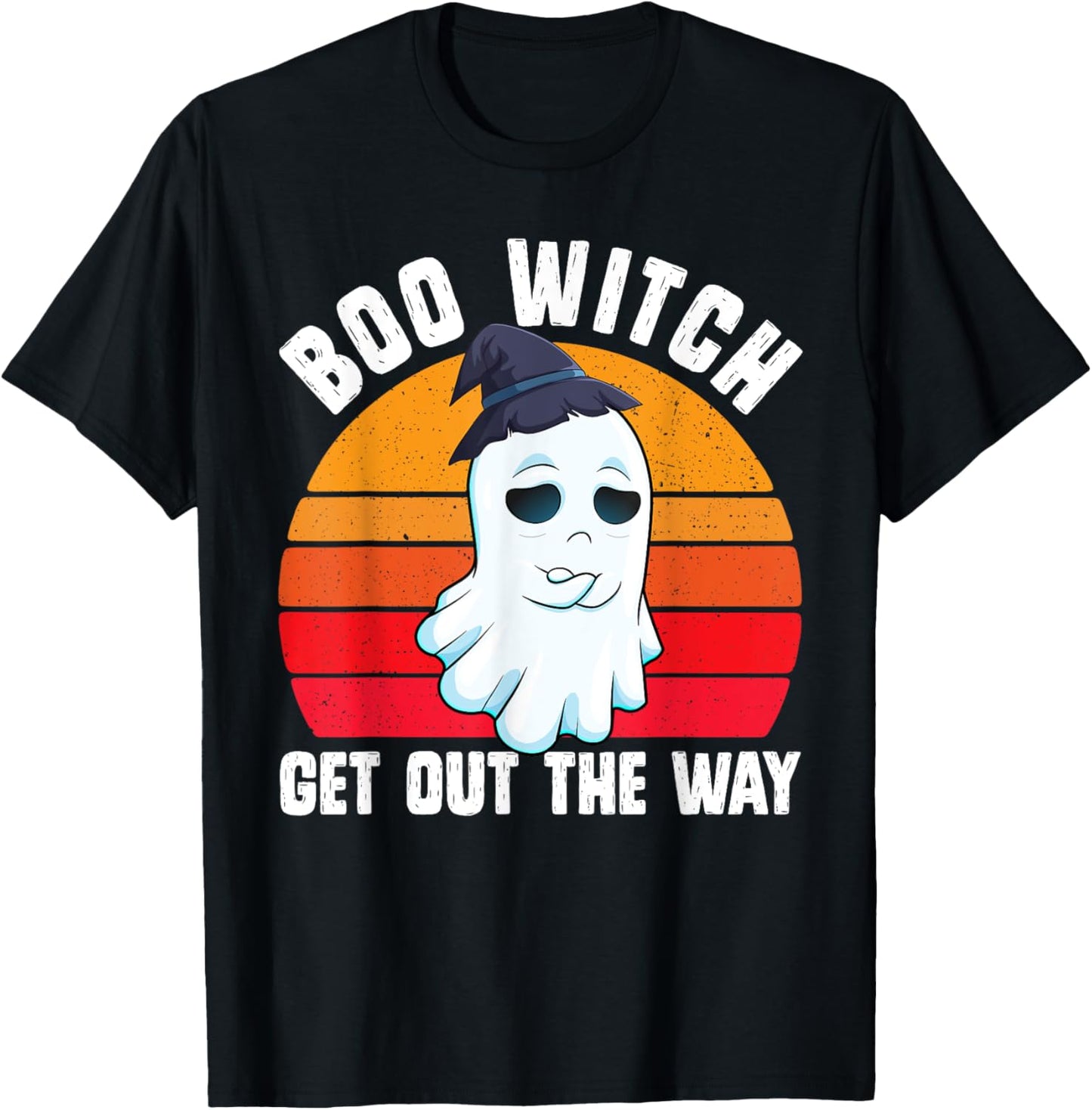 Boo Witch Get Out The Way Funny Halloween Costume Pun T-Shirt - T-Shirt | Black