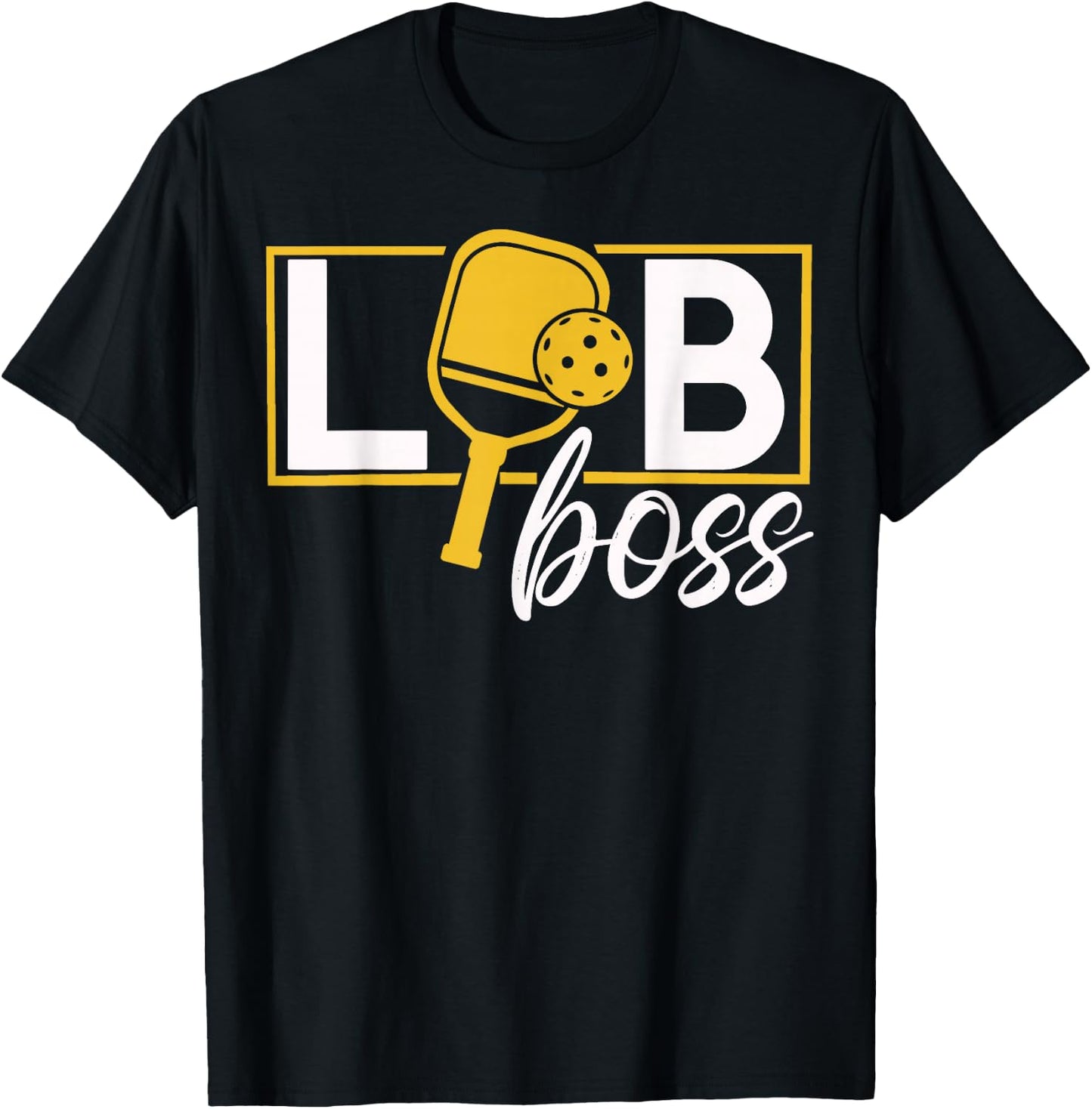 Lob Boss Pickeball T-Shirt - T-Shirt | Black