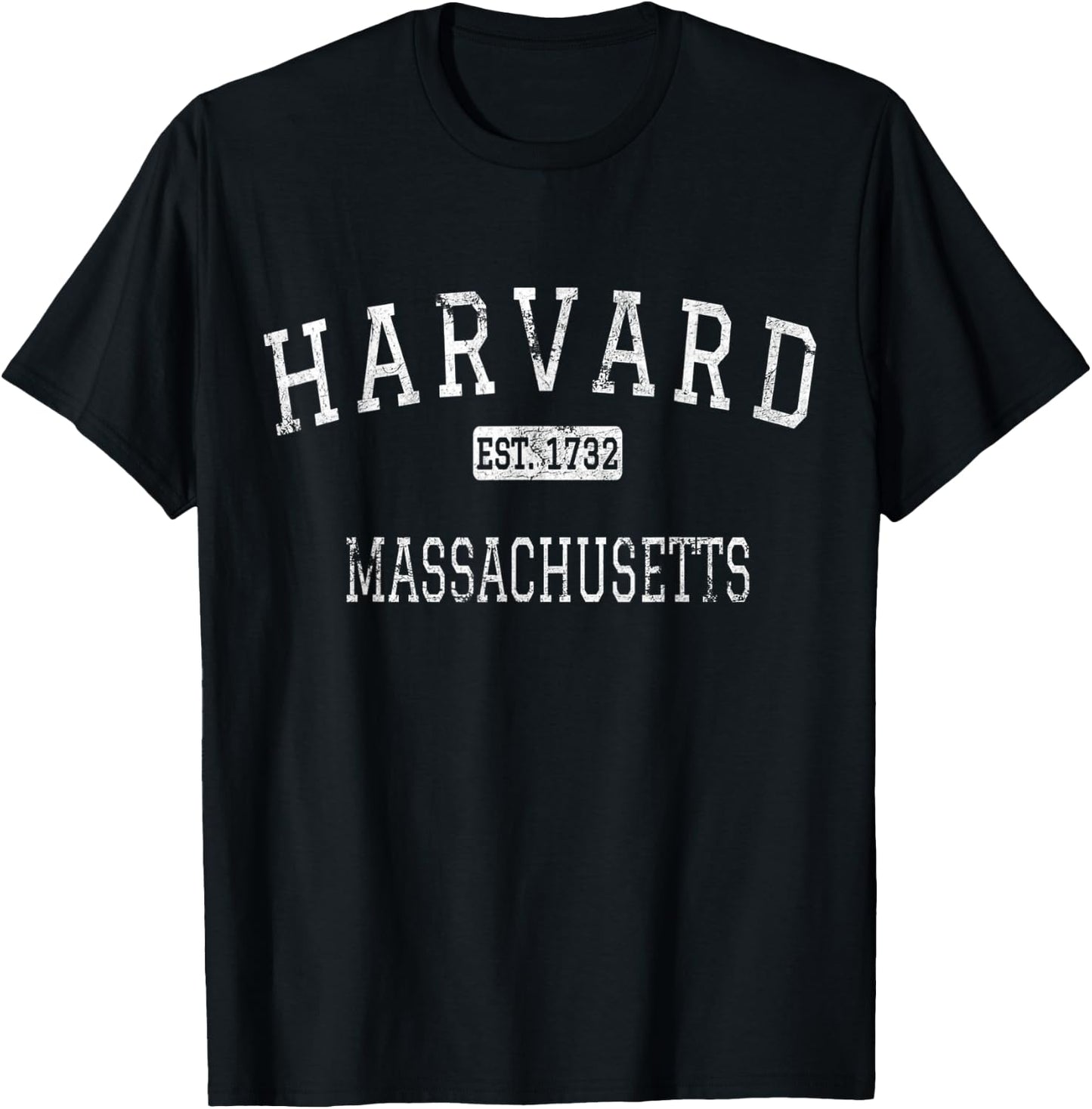 Harvard Massachusetts MA Vintage Small T-Shirt - T-Shirt | Black