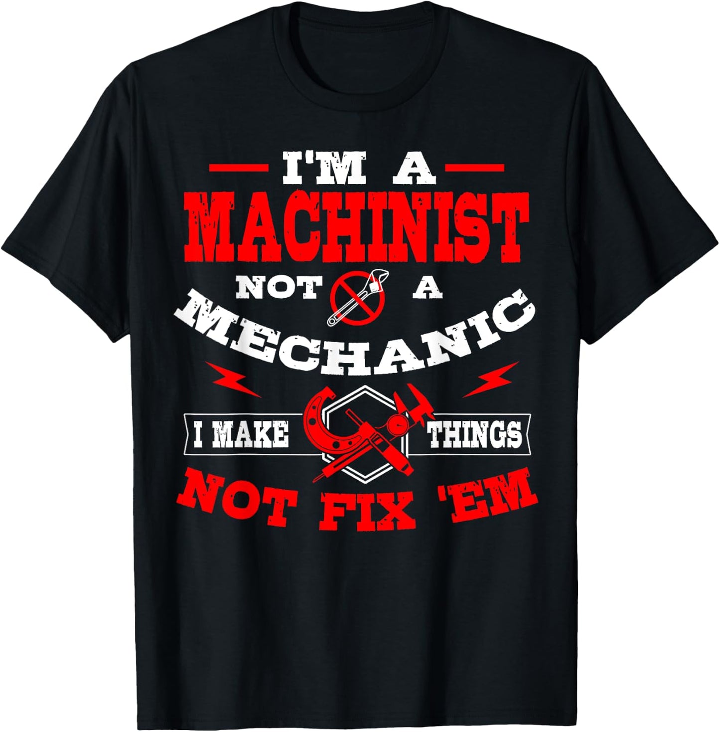 Machinist Profession CNC Machine Tools Machinery Operator T-Shirt - T-Shirt | Black