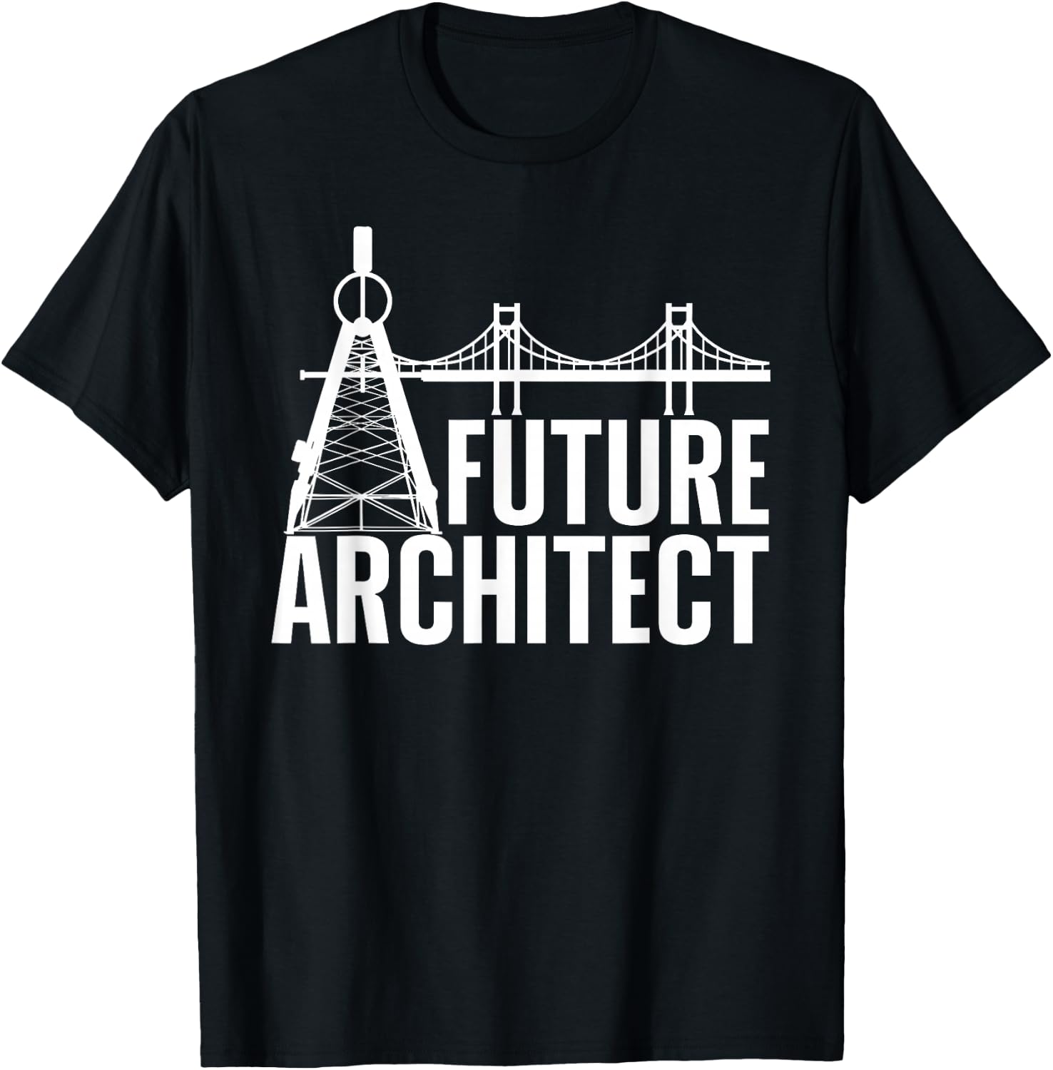 Cool Future Architect Art Boy Girl Kids Architecture Student T-Shirt - T-Shirt | Black