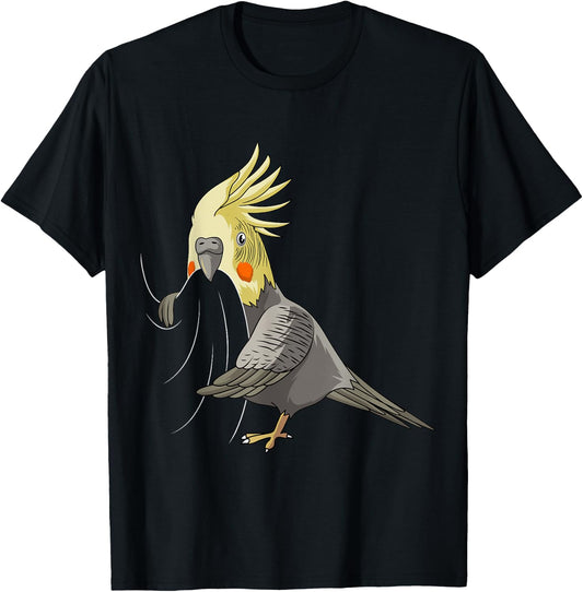 Cockatiel Lover Bird Lovers Women Kids Girl T-Shirt - T-Shirt | Black