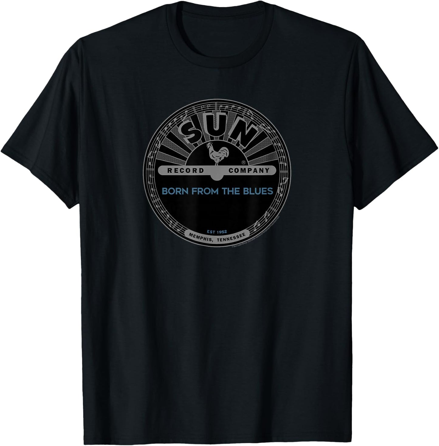 Sun Records Born From The Blues T-Shirt - T-Shirt | Black