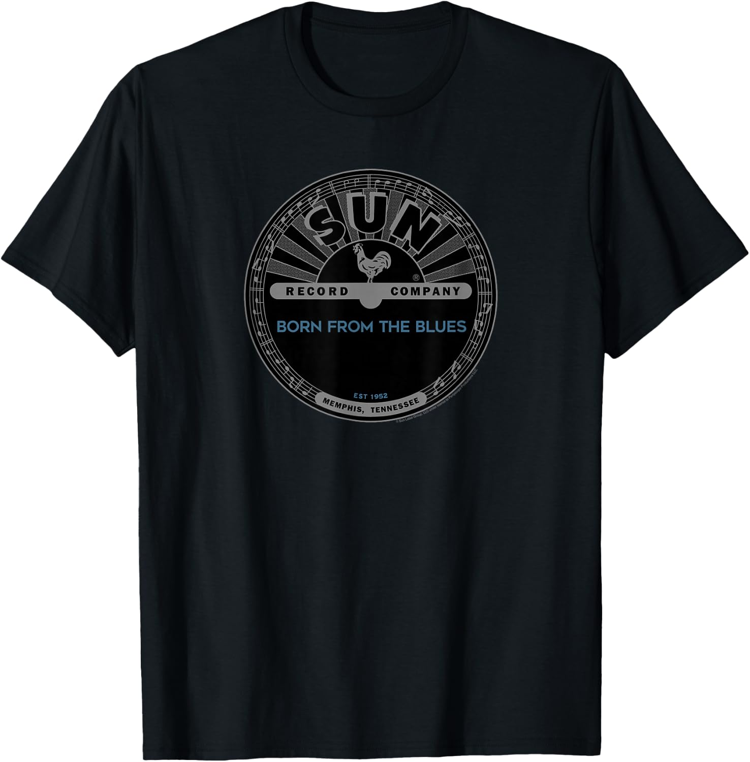 Sun Records Born From The Blues T-Shirt - T-Shirt | Black