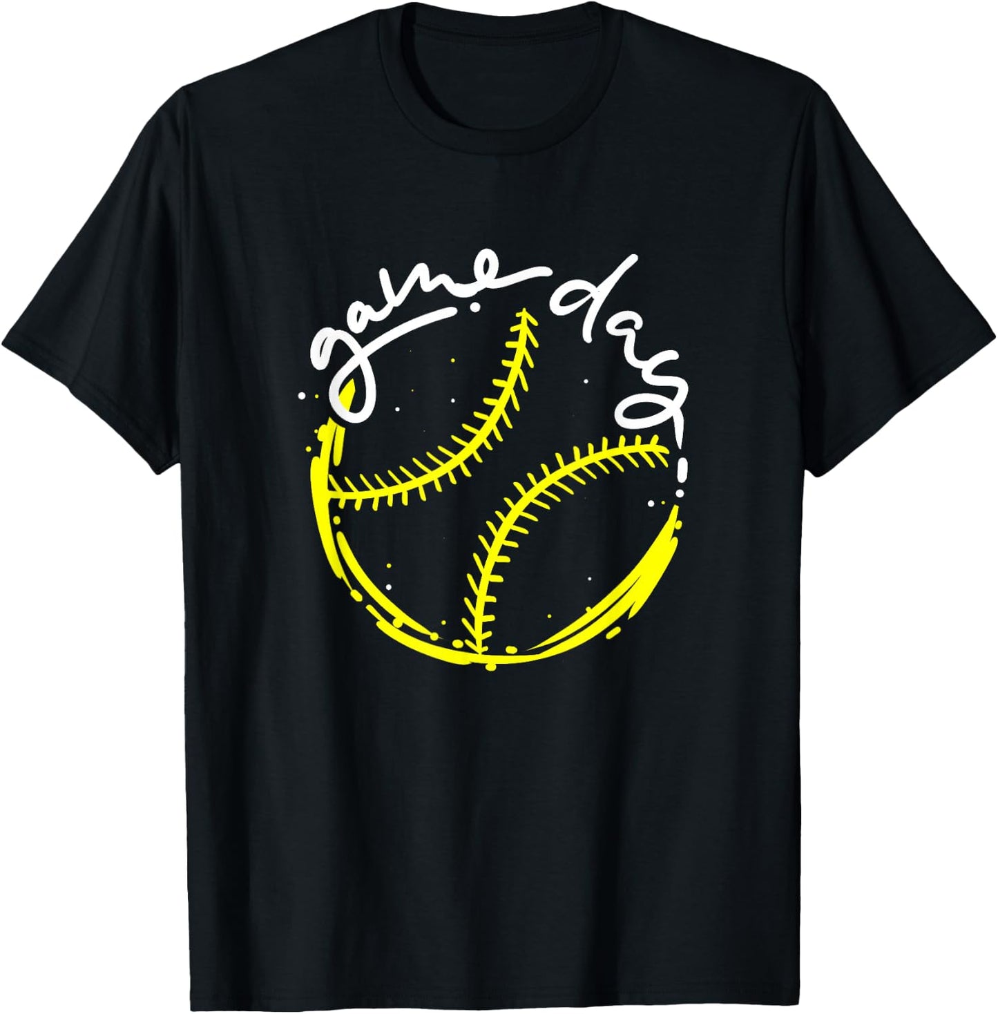 Game Day Baseball Life, Softball Life for Mom Boys Girls T-Shirt - T-Shirt | Black