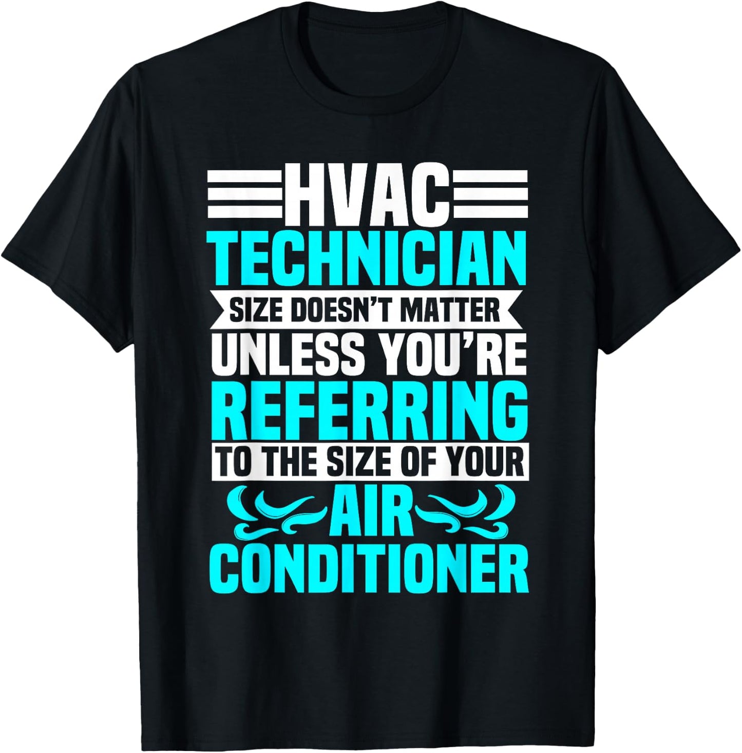 HVAC Technician Service HVACR Tech Mechanic Installer Work T-Shirt - T-Shirt | Black