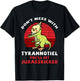 Cockatiel Cockatoo Lutino Quarrion Dinosaur Dino Parrot Gift T-Shirt - T-Shirt | Black