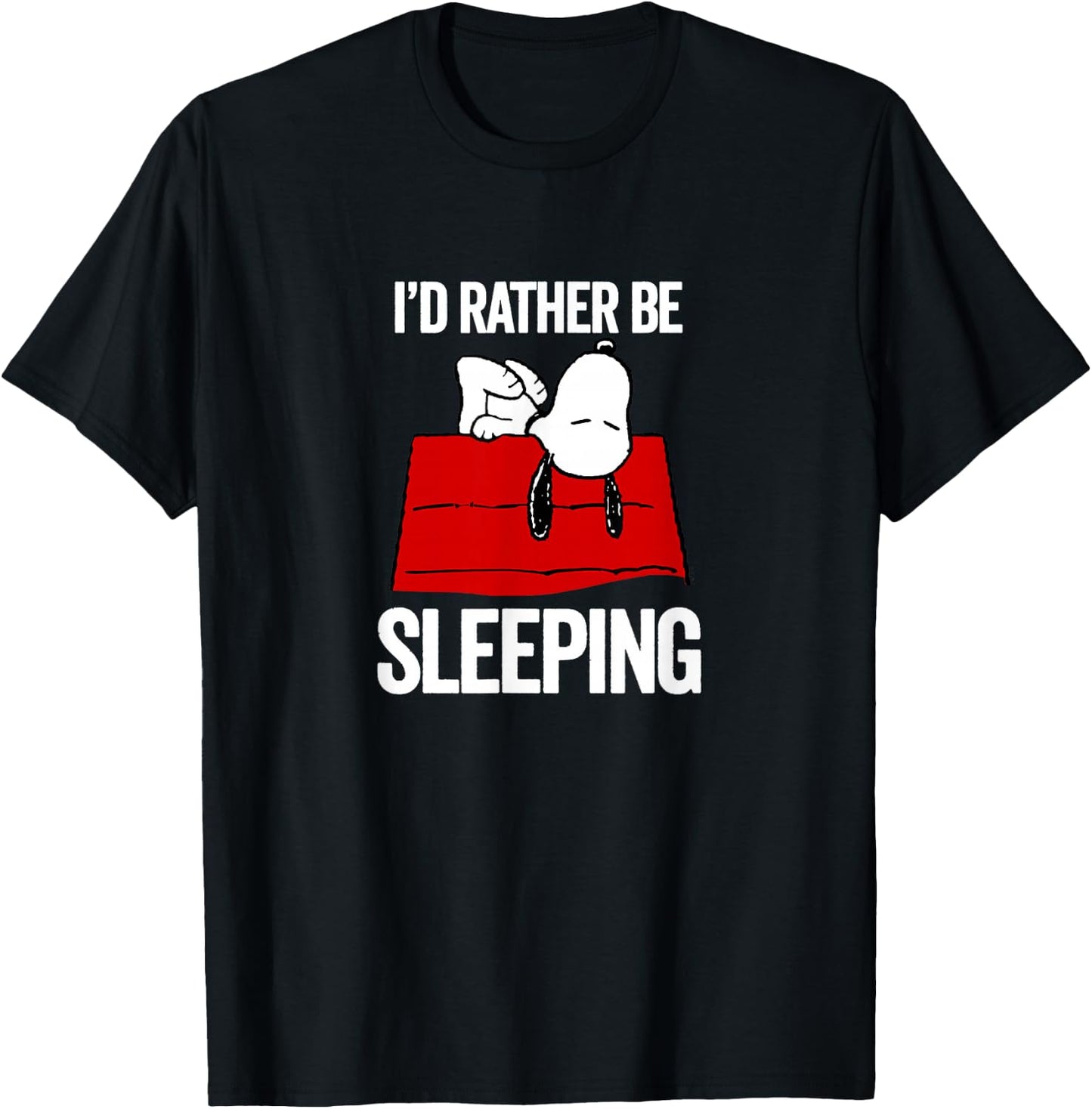 Peanuts - Snoopy Still Sleeping T-Shirt - T-Shirt | Black