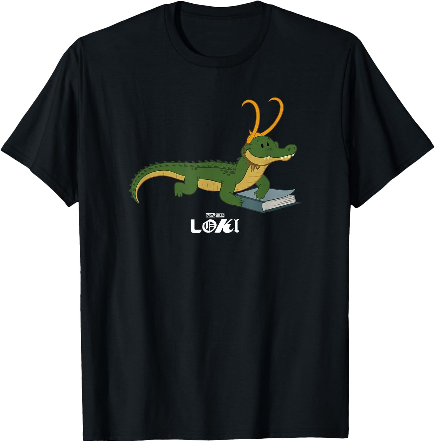 Marvel Loki Alligator Loki Variant Book Reader T-Shirt - T-Shirt | Black
