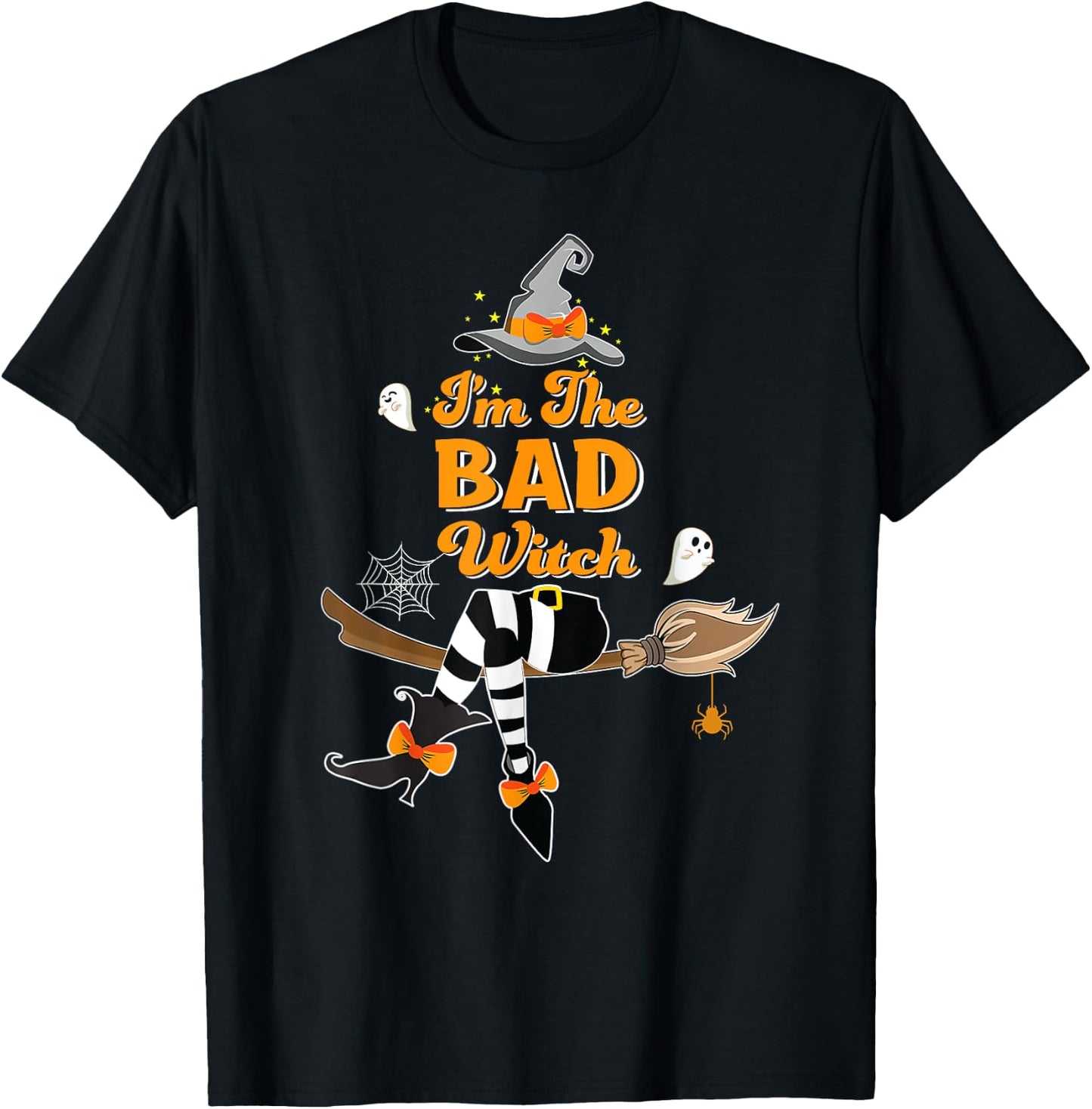 I'm the Bad Witch Costume Halloween Matching Group T-Shirt - T-Shirt | Black