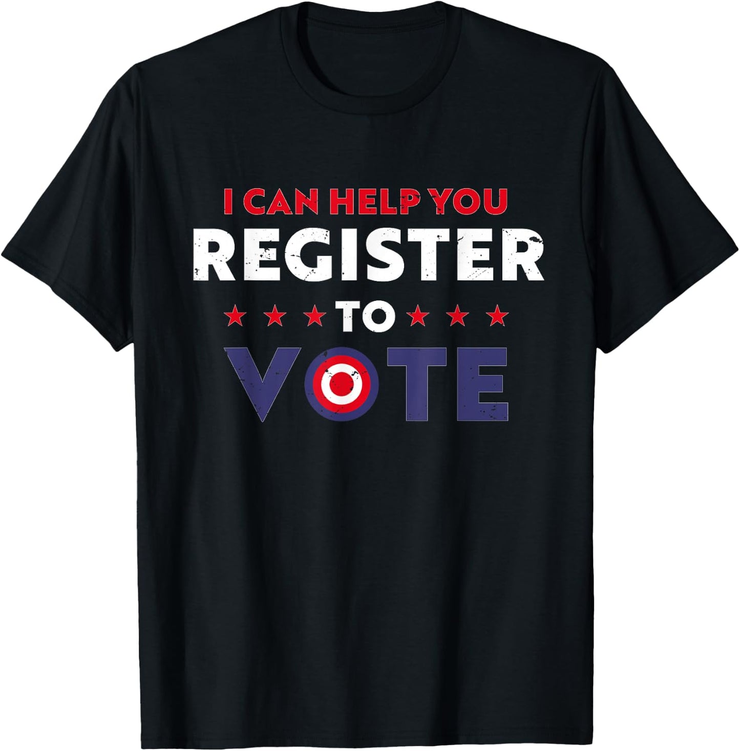 Midterm election or I Can Help You Register to Vote T-Shirt - T-Shirt | Black