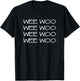 Wee Woo Fire Truck T-Shirt - T-Shirt | Black