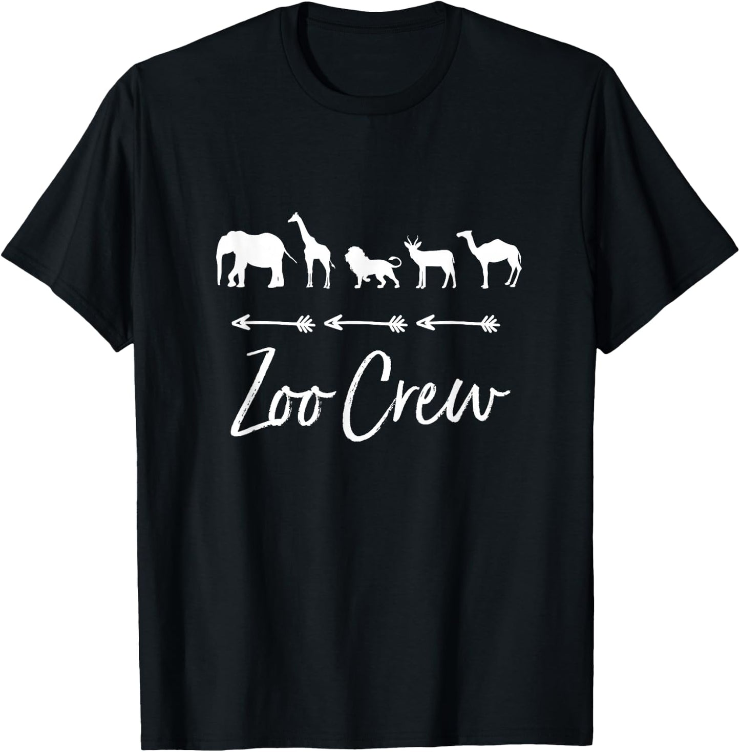 Wildlife Animals Zoo Zoo Crew Animal Safari Zoologist T-Shirt - T-Shirt | Black