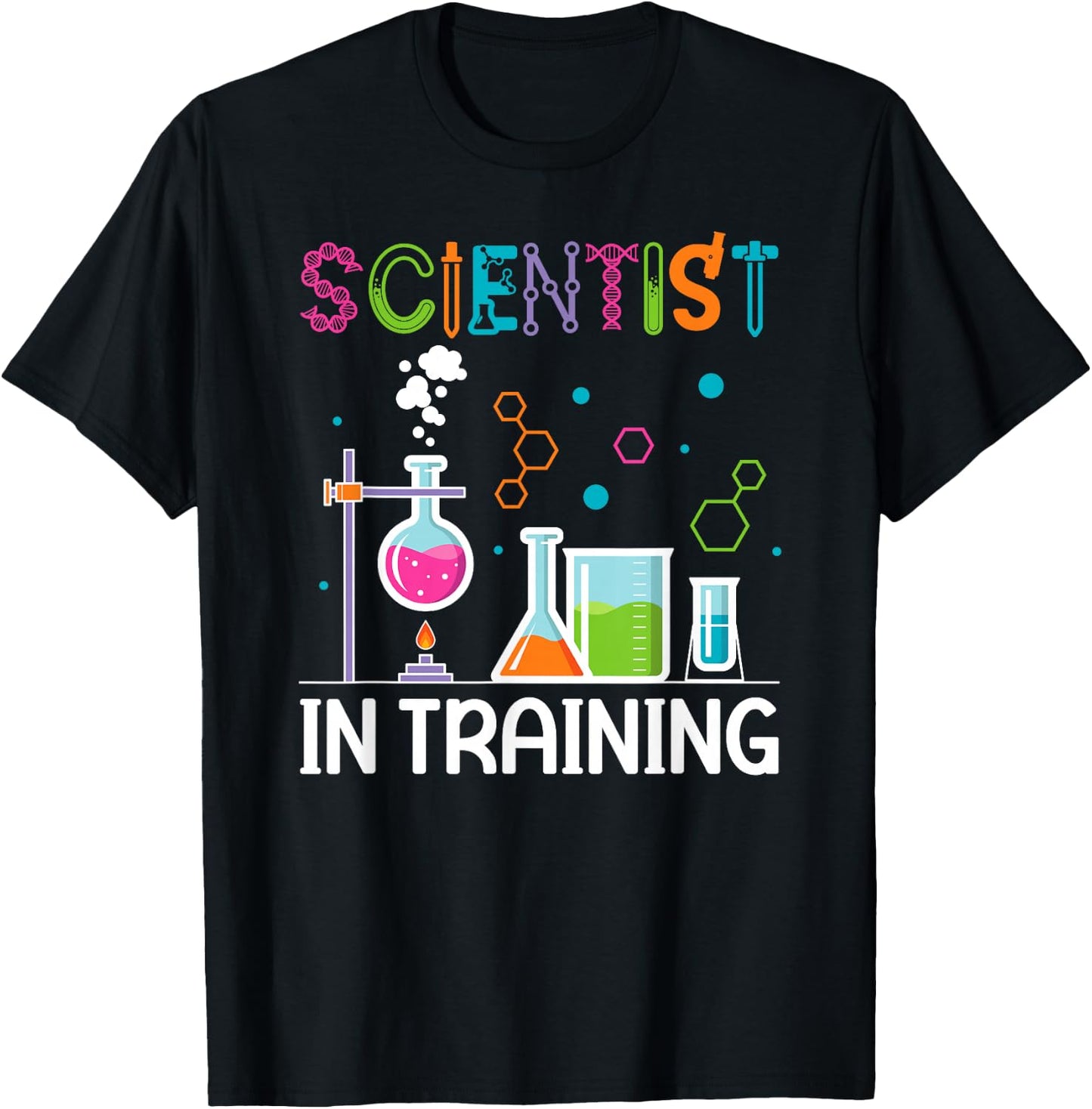 Future Scientist in Training Kids Scientist Boy Science T-Shirt - T-Shirt | Black