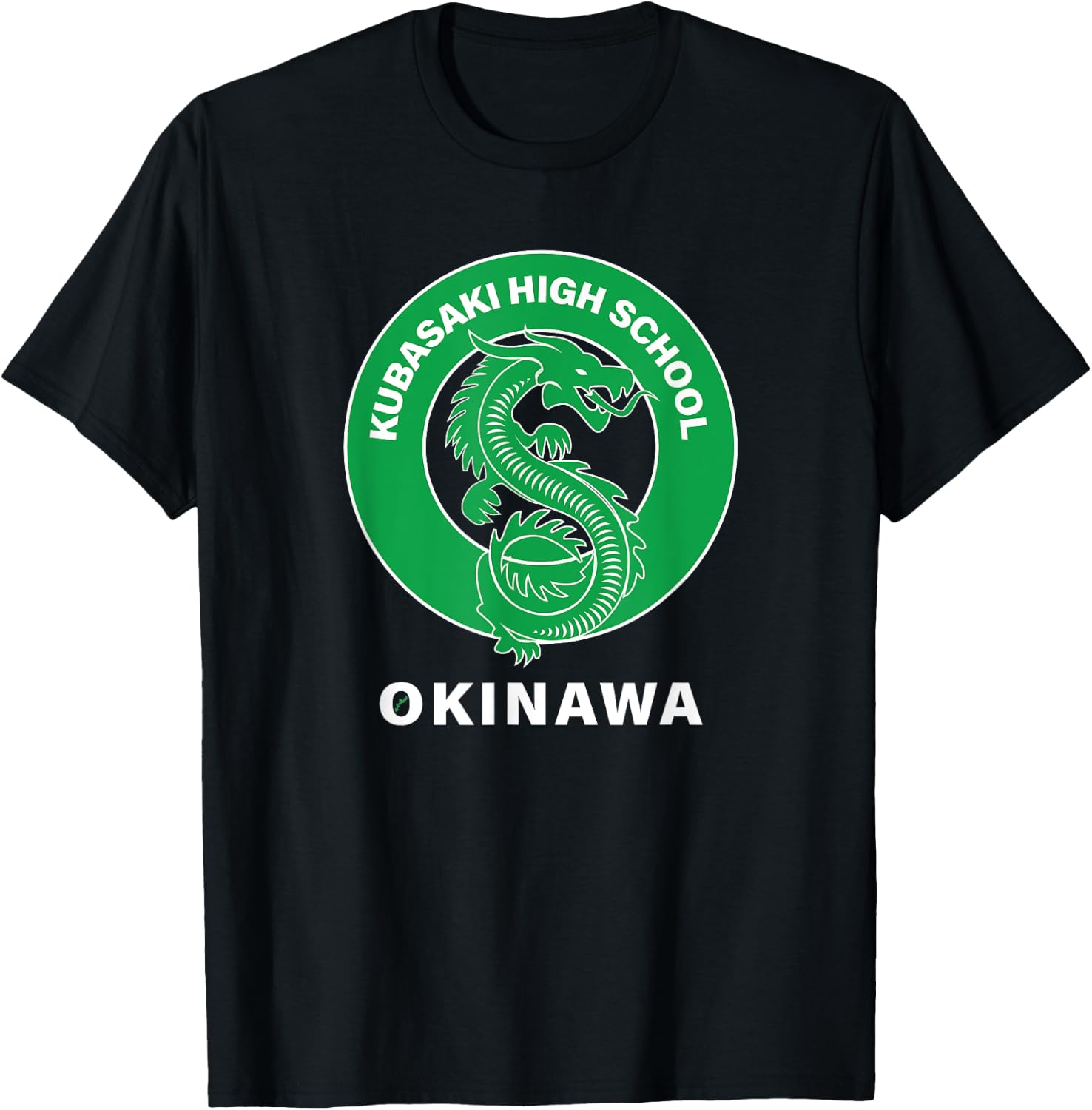 Kubasaki High Dragons Kubasaki Okinawa Island Okinawa Japan T-Shirt - T-Shirt | Black