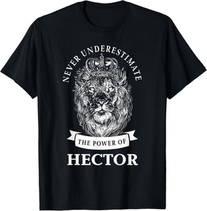 Hector Gift Name Lion T-Shirt - T-Shirt | Black