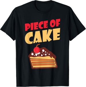 Piece of Cake Snack Baking Cake T-Shirt - T-Shirt | Black