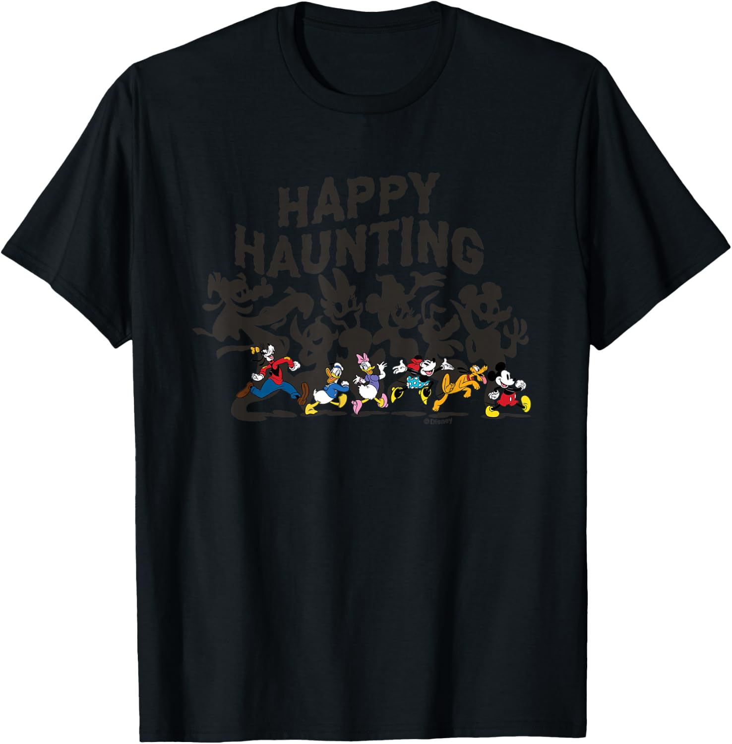 Halloween Mickey and Friends - Happy Haunting T-Shirt - T-Shirt | Black
