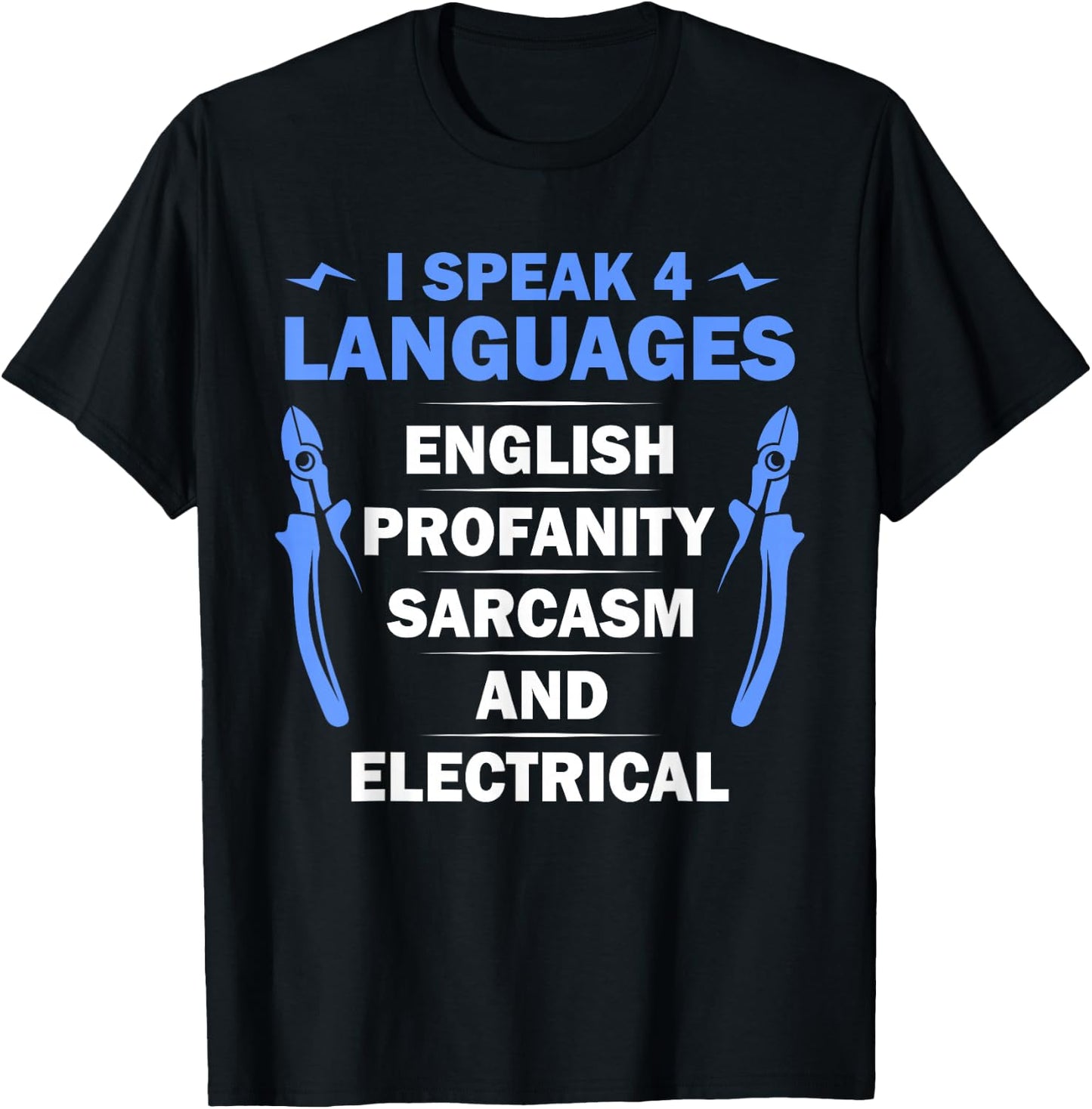 Funny Electrician Art Men Women Electrical Engineer Humor T-Shirt - T-Shirt | Black