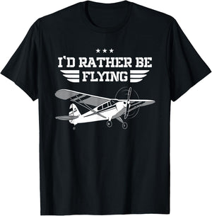 I'd Rather Be Flying RC Model Pilot Aviation Gifts RC Tarpaulin T-Shirt - T-Shirt | Black