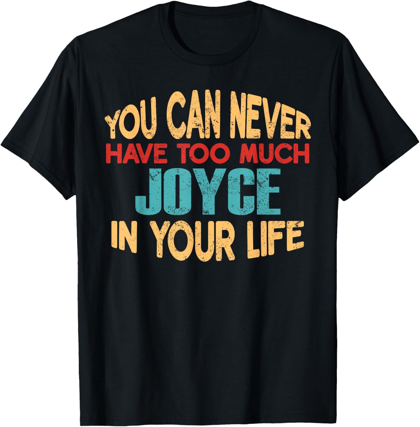 Funny Joyce Personalised First Name Joke Item T-Shirt - T-Shirt | Black