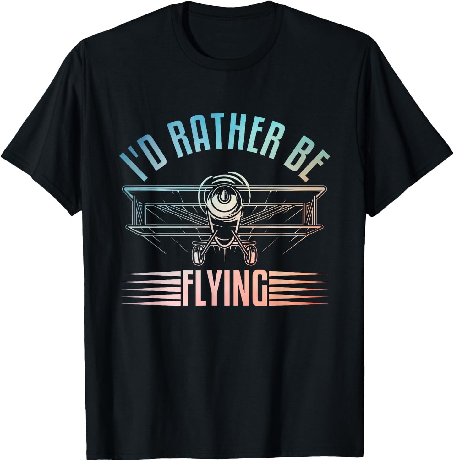 Funny Pilot Art Women Airplane Aviation Themed Pilot T-Shirt - T-Shirt | Black