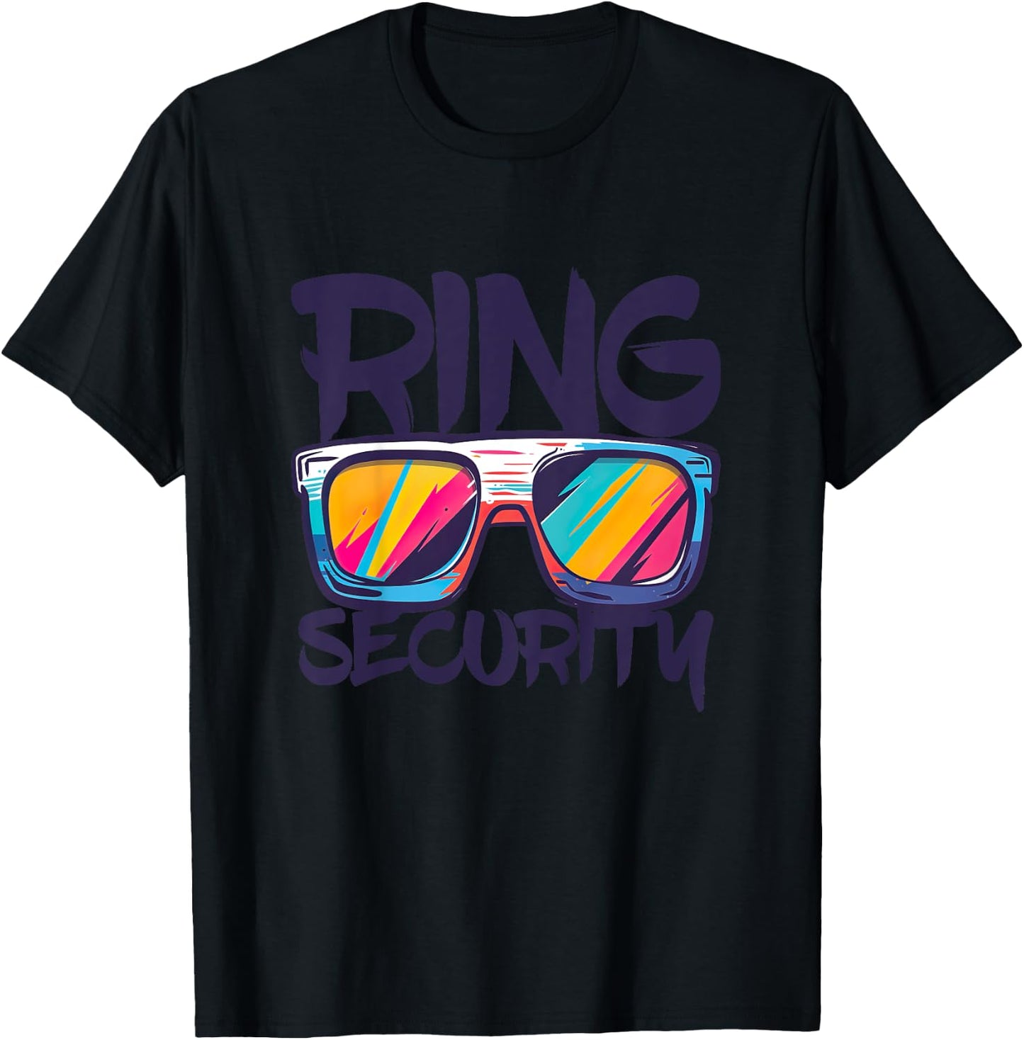 Kids Ring Security Shirt Kids Little Boys Ring Bearer T-Shirt - T-Shirt | Black