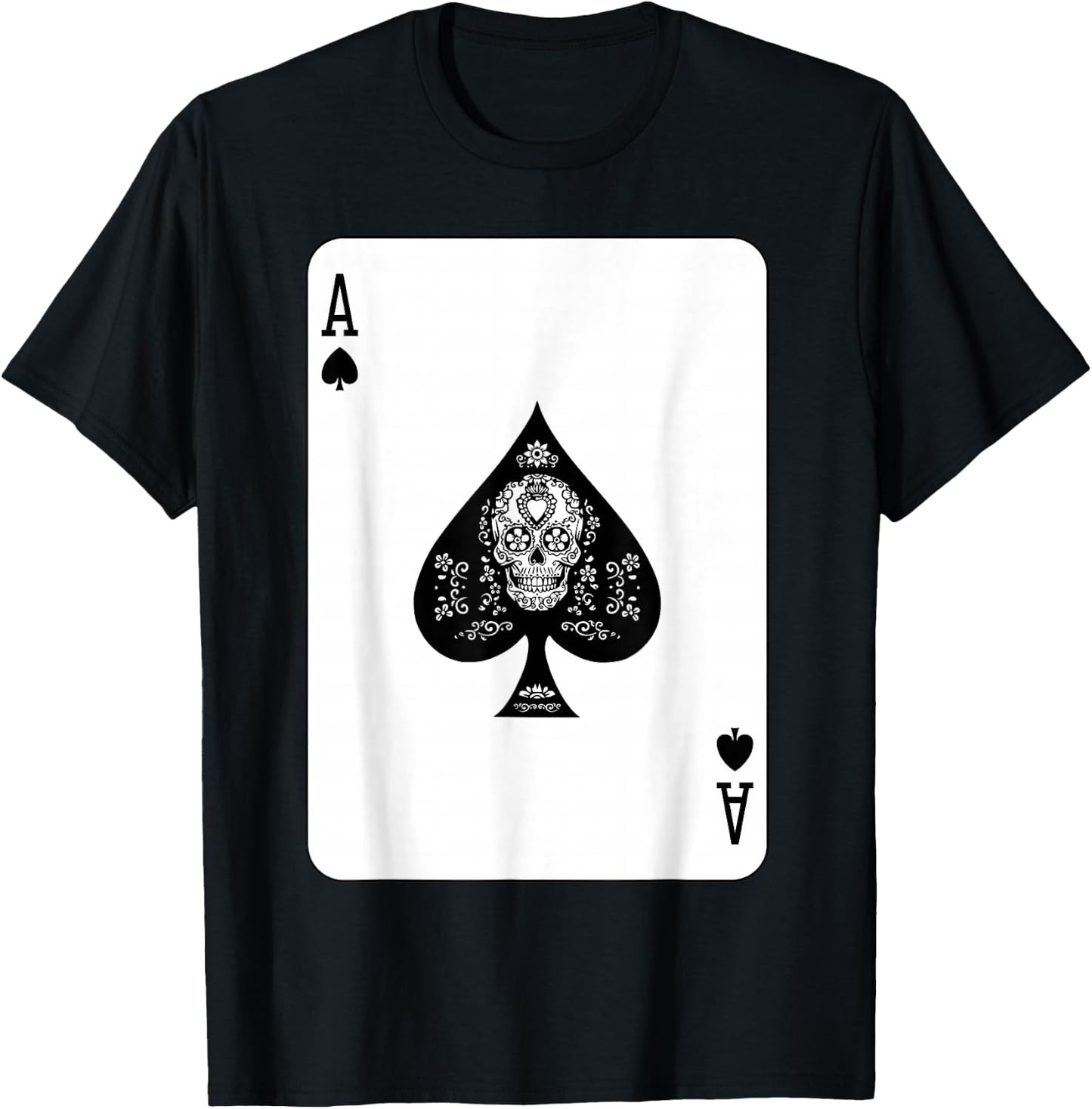Ace of Spades at the card game T-Shirt - T-Shirt | Black