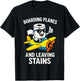 Boarding Planes Leaving Stains Funny Embarrassing Airport T-Shirt - T-Shirt | Black