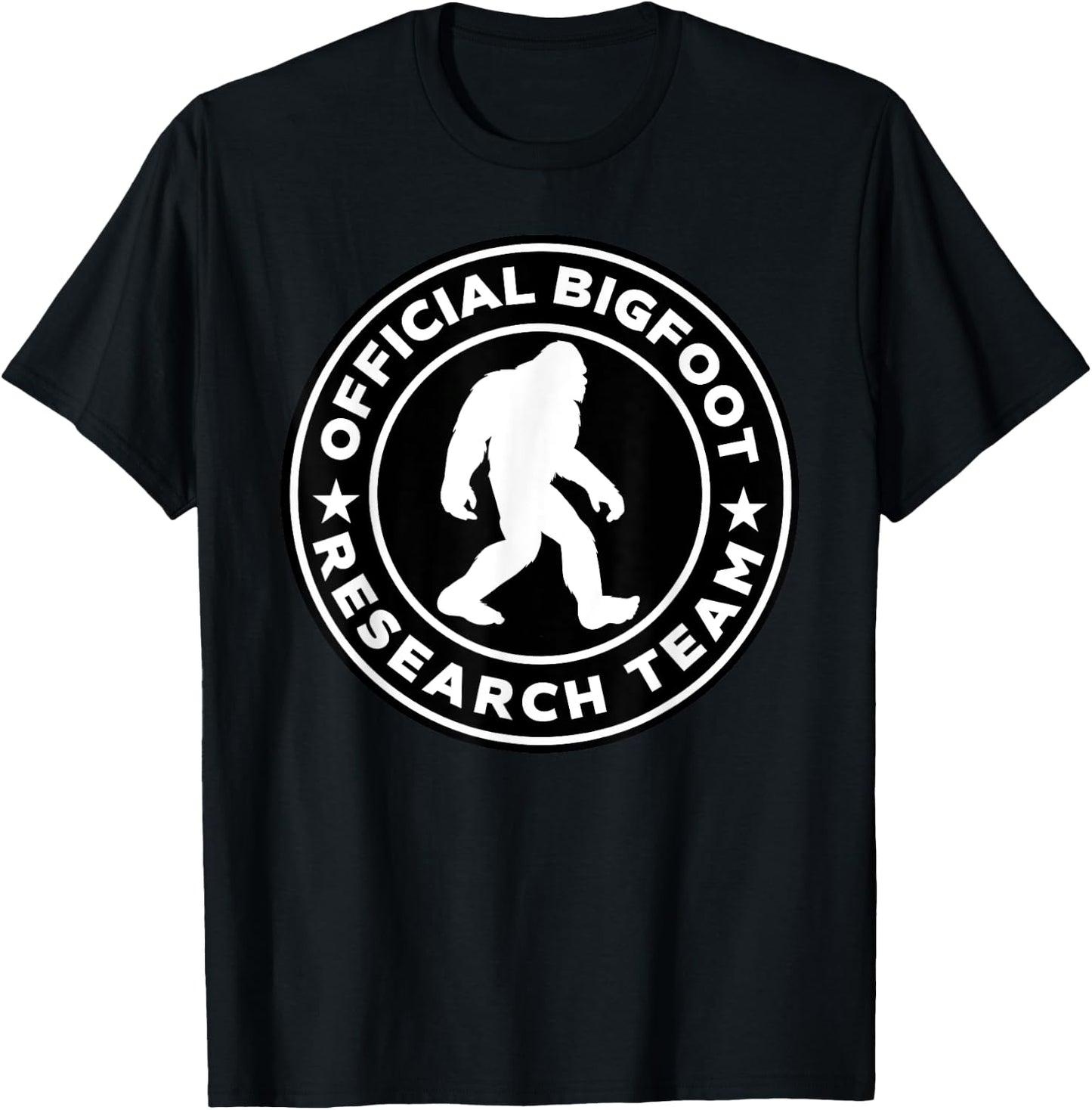 Miftees Halloween Official Bigfoot Research Team T-Shirt - T-Shirt | Black