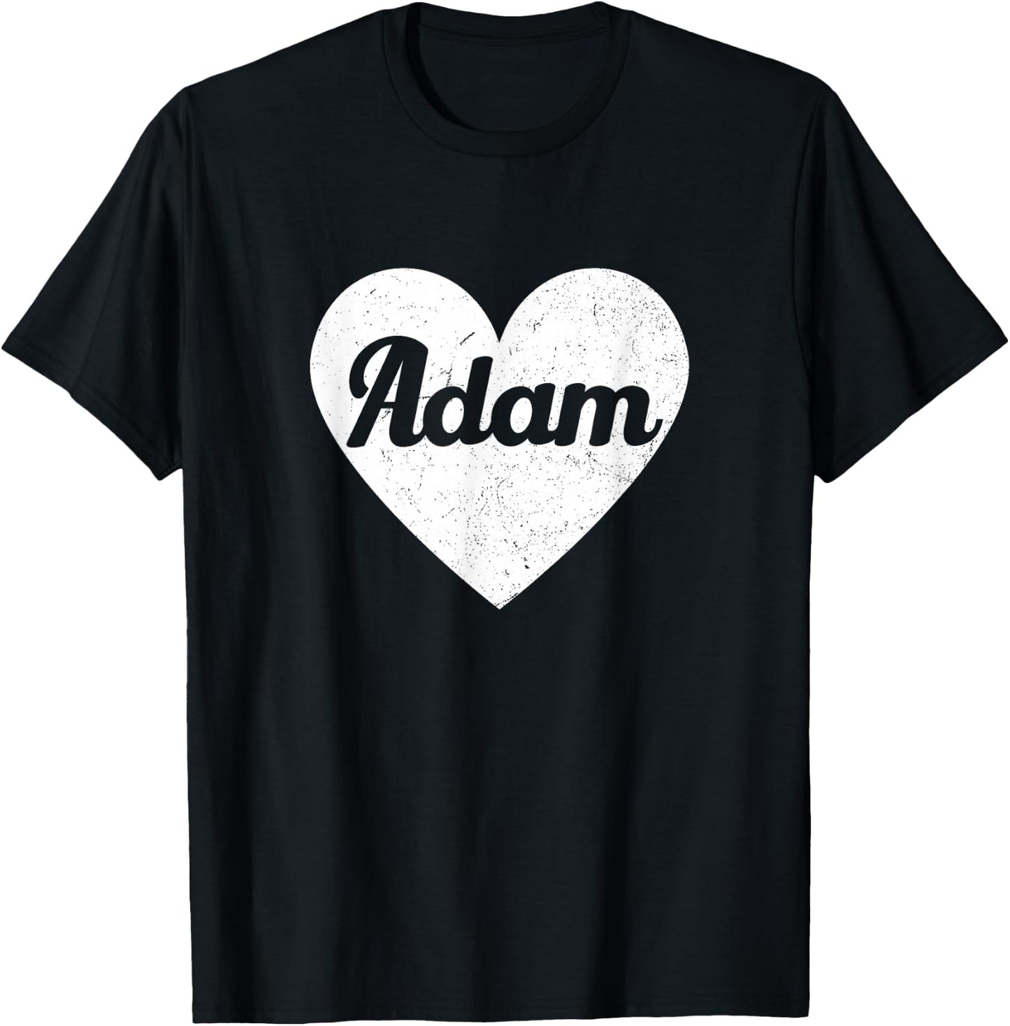 I Heart Adam - First Names And Hearts, I Love Adam T-Shirt - T-Shirt | Black