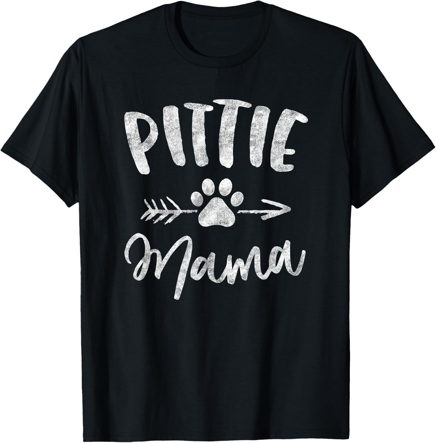 Pittie Mama Pitbull Lover Gifts Pit bull Dog Mom Mother Women Girls Kids T-Shirt - T-Shirt | Black