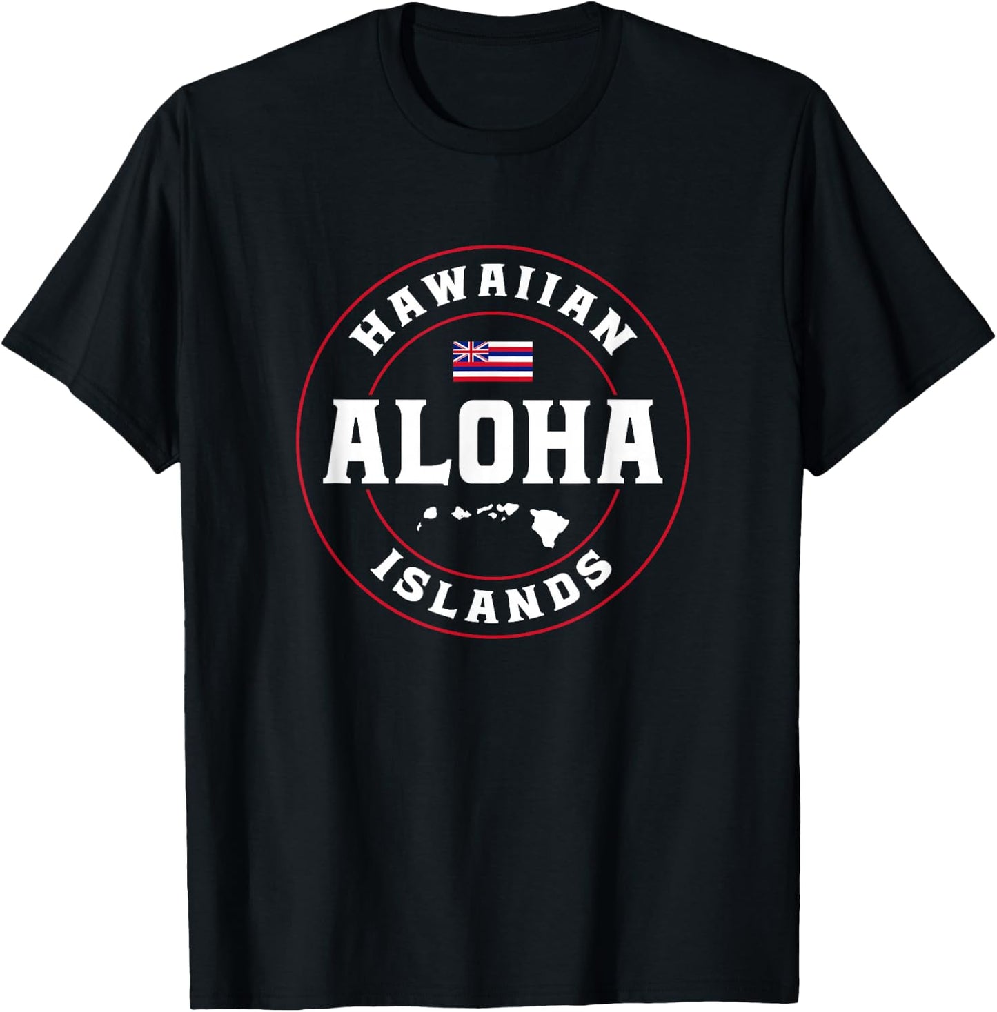 Aloha Hawaii from the island - Hawaii Flag Aloha Hawaiian T-Shirt - T-Shirt | Black