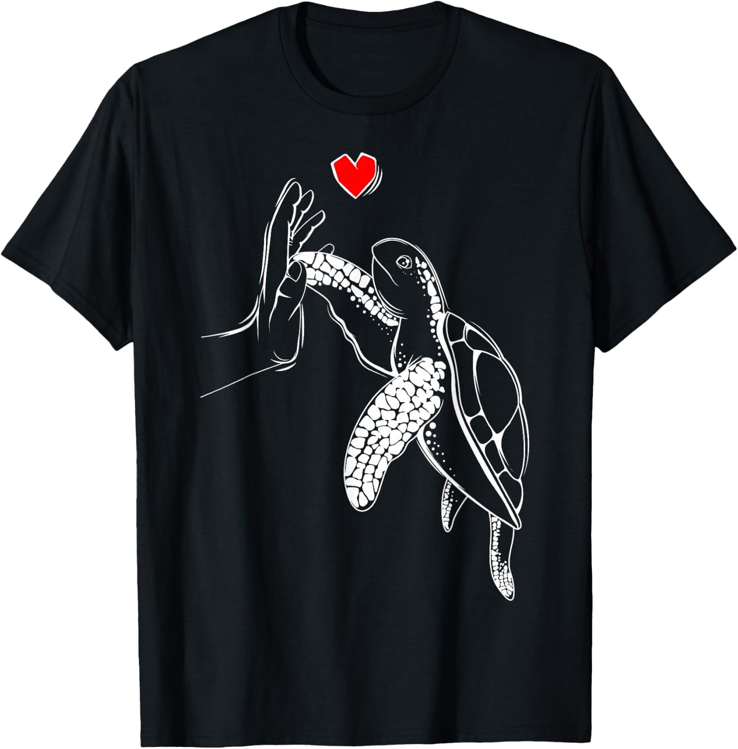 Turtles Love Children Girls Ladies Turtle T-Shirt - T-Shirt | Black