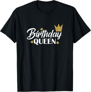 Birthday Queen , Black, Female X-Small T-Shirt - T-Shirt | Black