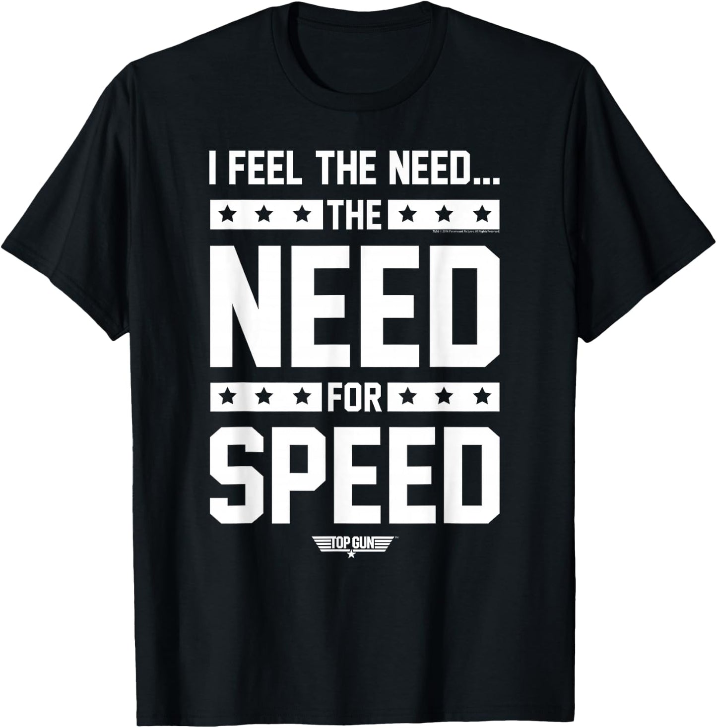 Top Gun The Need for Speed Type Retro 80's Action Movie T-Shirt - T-Shirt | Black