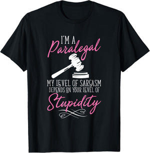I'm A Paralegal Funny T-Shirt - T-Shirt | Black