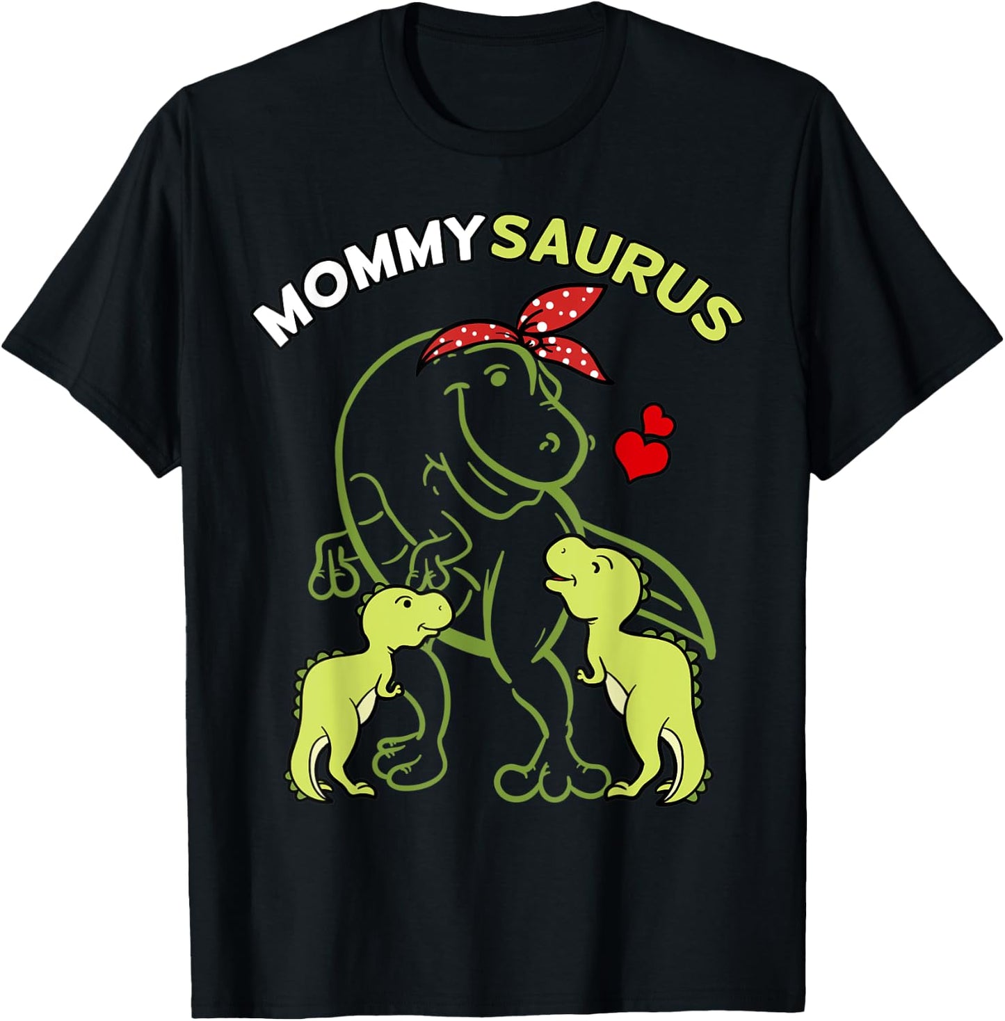 Mommysaurus Dinosaur Mom Dino Lover Mother's Day Gift T-Shirt - T-Shirt | Black