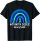 Moyamoya Awareness Shirt Blue Rainbow Boho Moyamoya Warrior T-Shirt - T-Shirt | Black