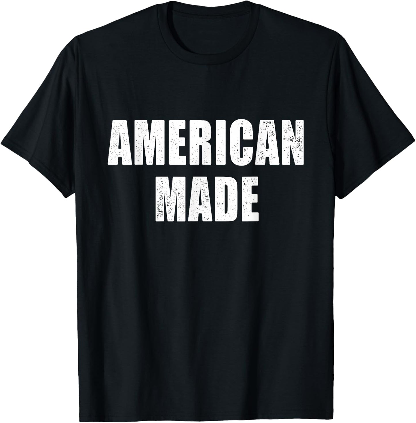 American Made Outfit Born In Usa Patriotic Slogan T-Shirt - T-Shirt | Black