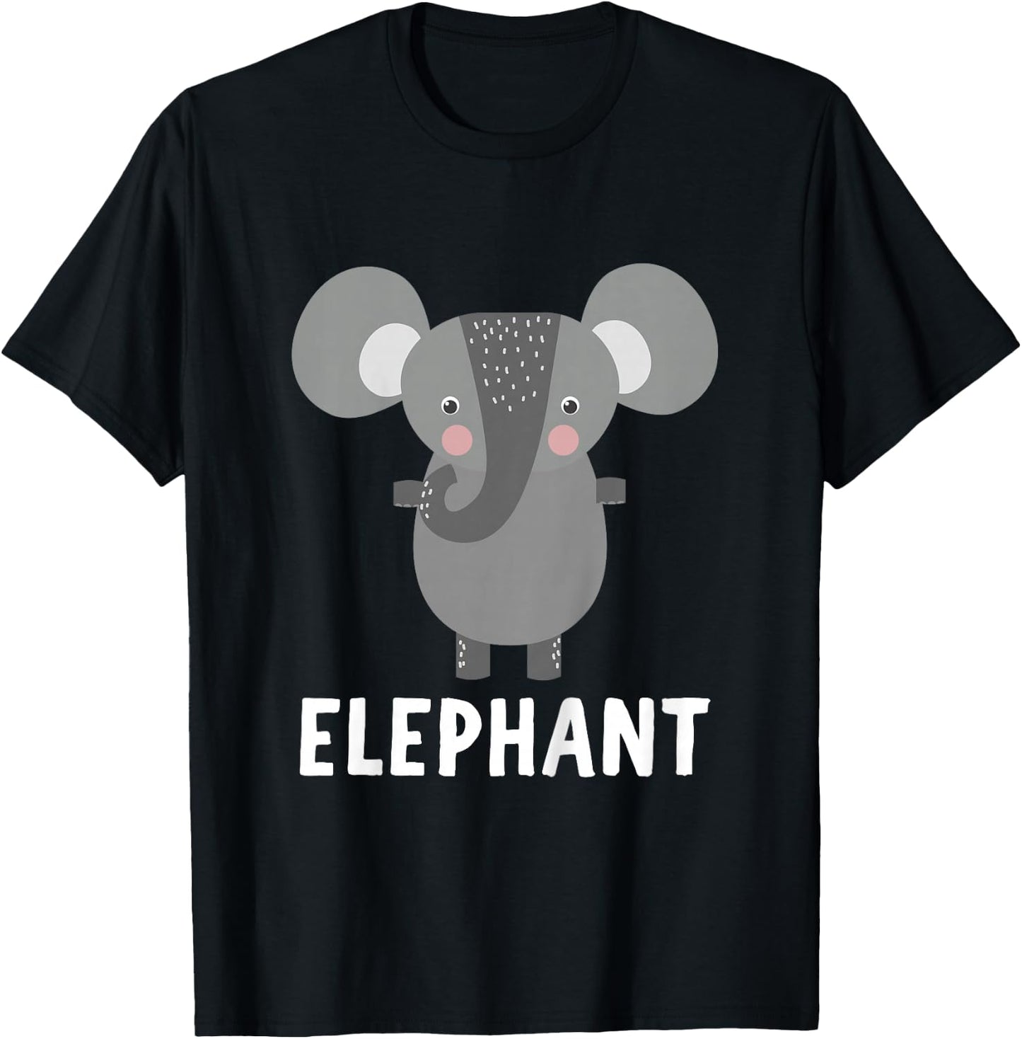 Elephant Shirt For Boys Or Girls | Cute Elephant Gift T-Shirt - T-Shirt | Black