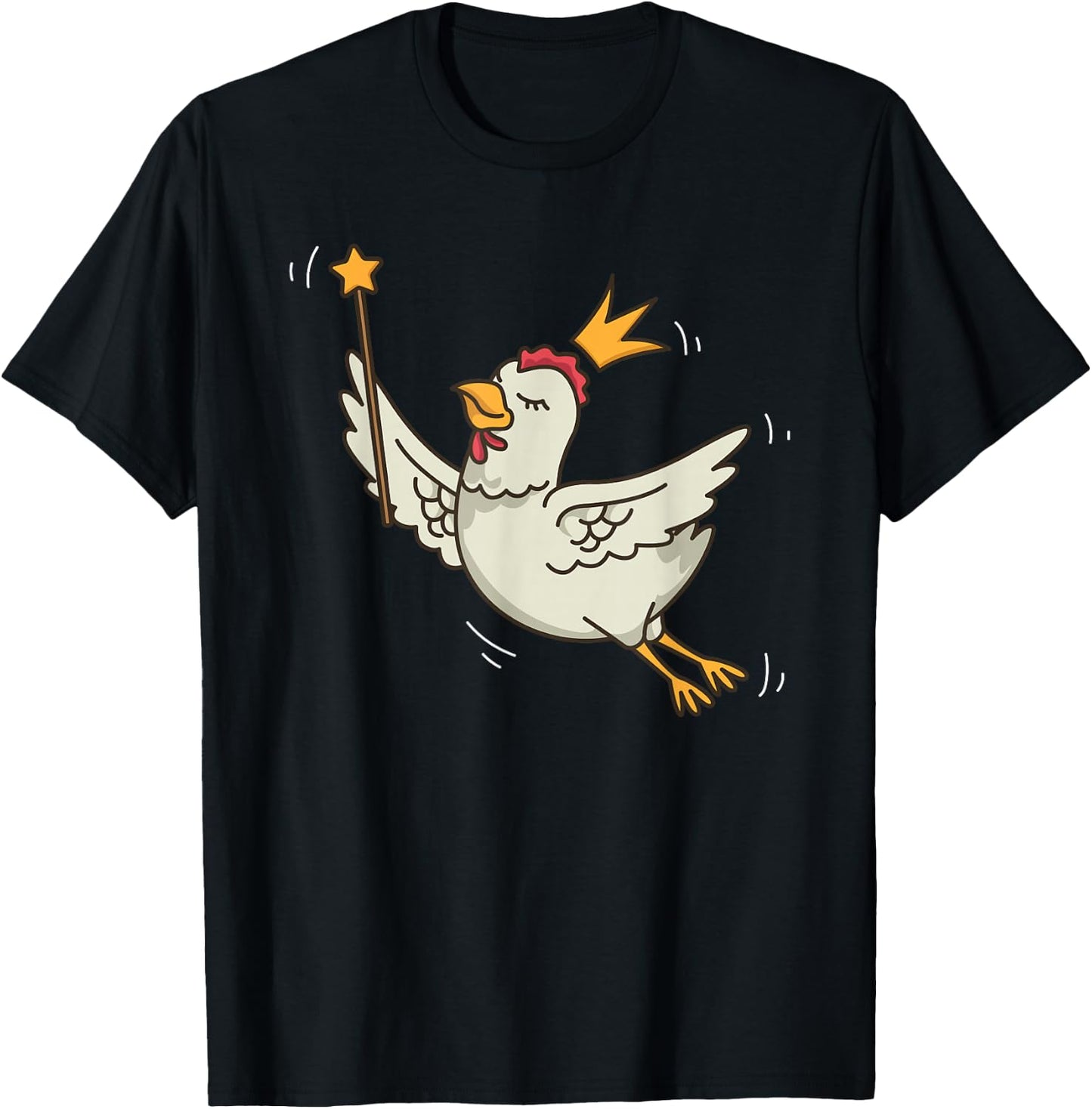 Fairy Chicken Farmer Mystical Farm Chicken Fairy Lover T-Shirt - T-Shirt | Black