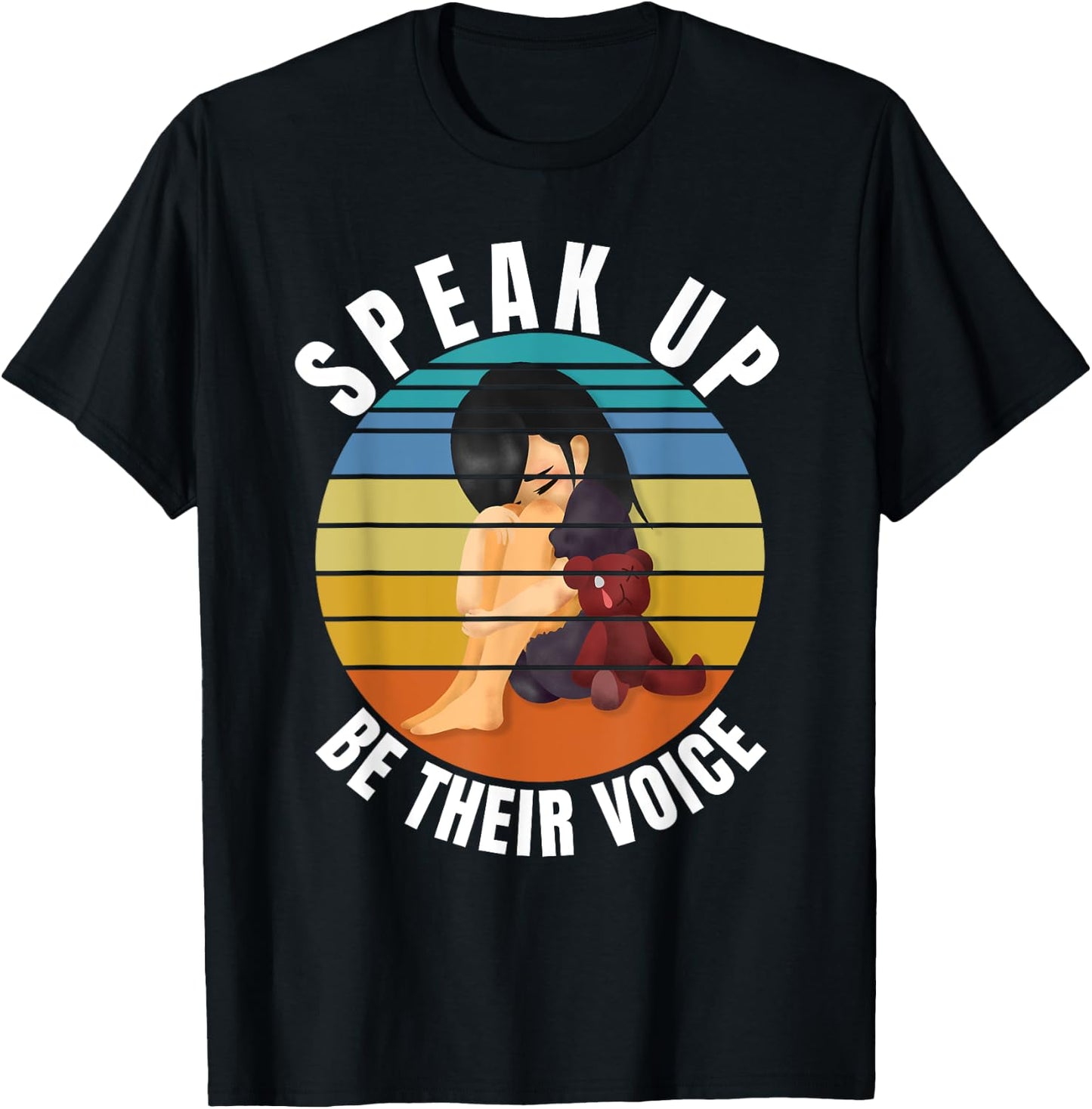 Stop Child Abuse - Save the Kids End Child Trafficking T-Shirt - T-Shirt | Black