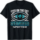 Eyes On The Sky Storm Spotter Weatherman Weather Chasing T-Shirt - T-Shirt | Black